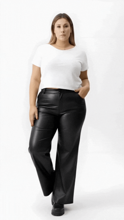wide leg ecocuero